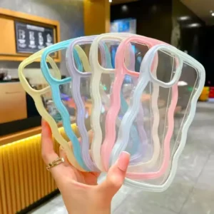 Curve Wave Frame Candy Korean Phone Case